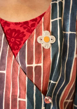Gudrun Sjödén Brosche „Flower“ aus