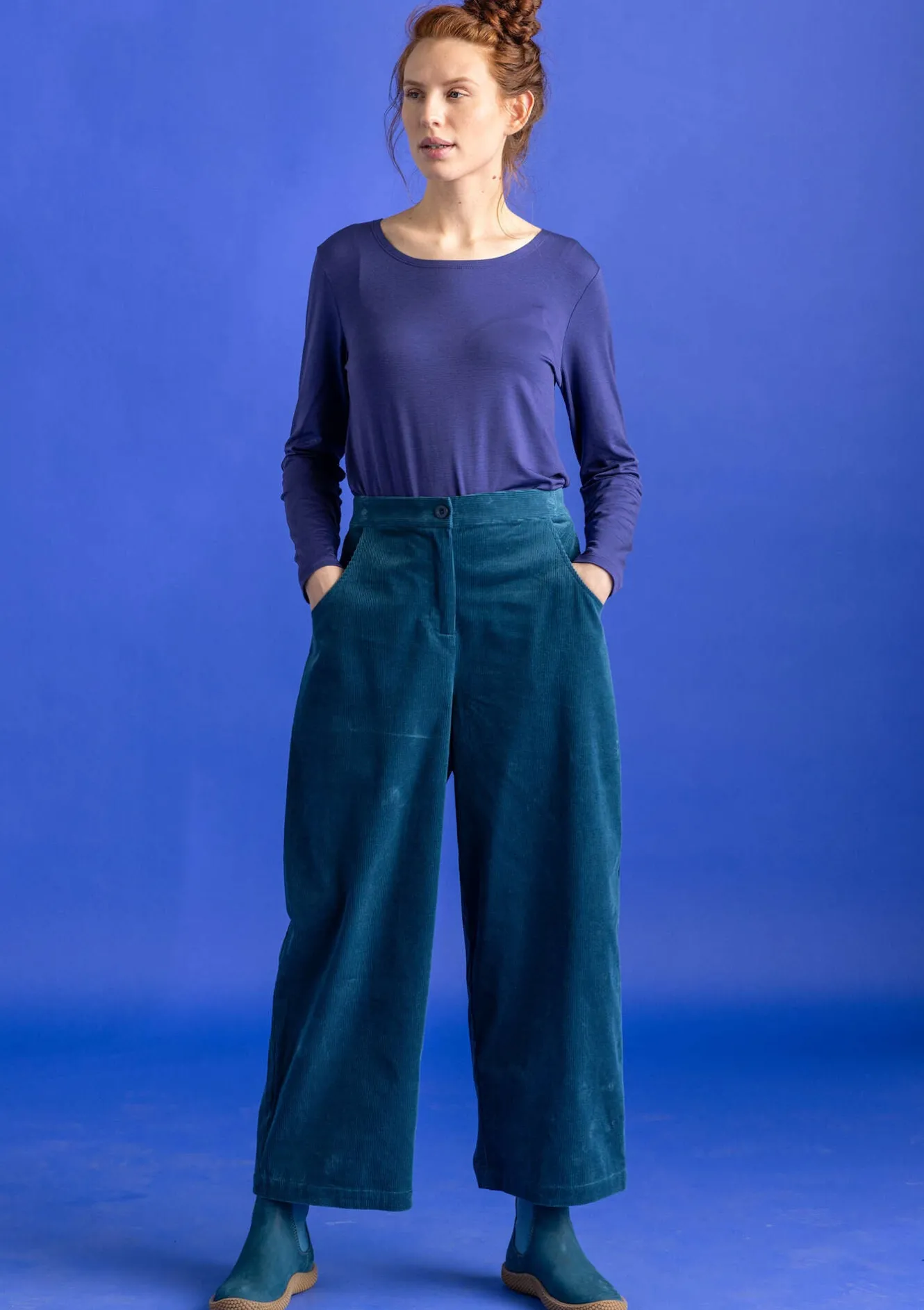 Gudrun Sjödén Cordhose aus Bio-Baumwolle/Elasthan