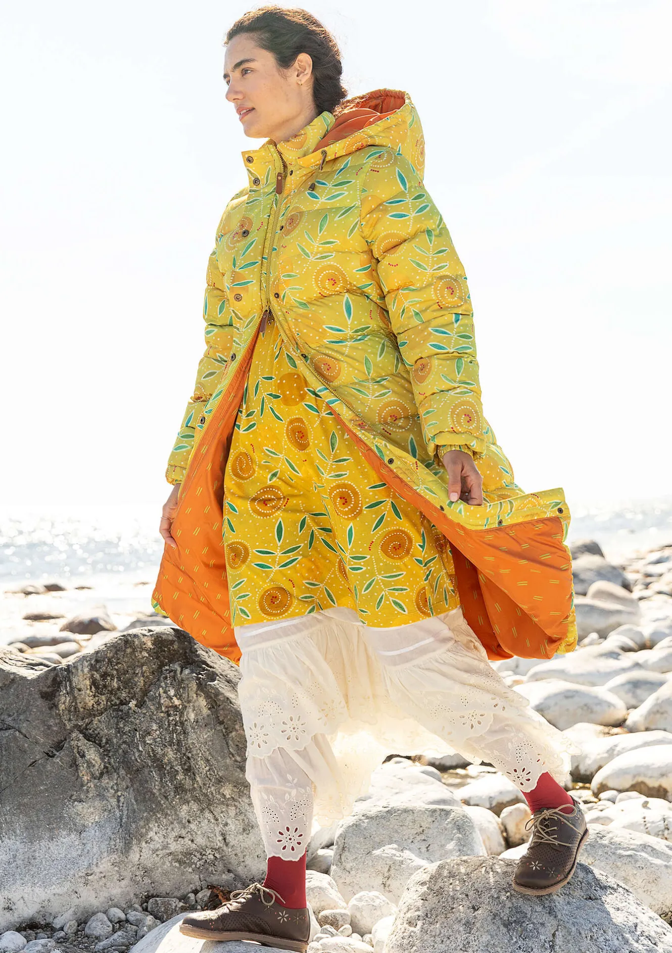 Gudrun Sjödén Daunenmantel „Bhumika“ aus Recycling-Polyester/Daunen