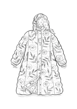 Gudrun Sjödén Daunenmantel „Bhumika“ aus Recycling-Polyester/Daunen