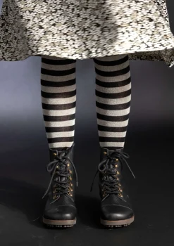 Gudrun Sjödén Gestreifte Strumpfhose aus Bio-Baumwolle
