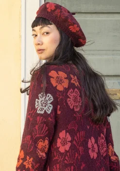 Gudrun Sjödén Gestrickte Baskenmütze „Gnistra“ aus Alpakawollgemisch/Bio- und Recycling-Baumwolle