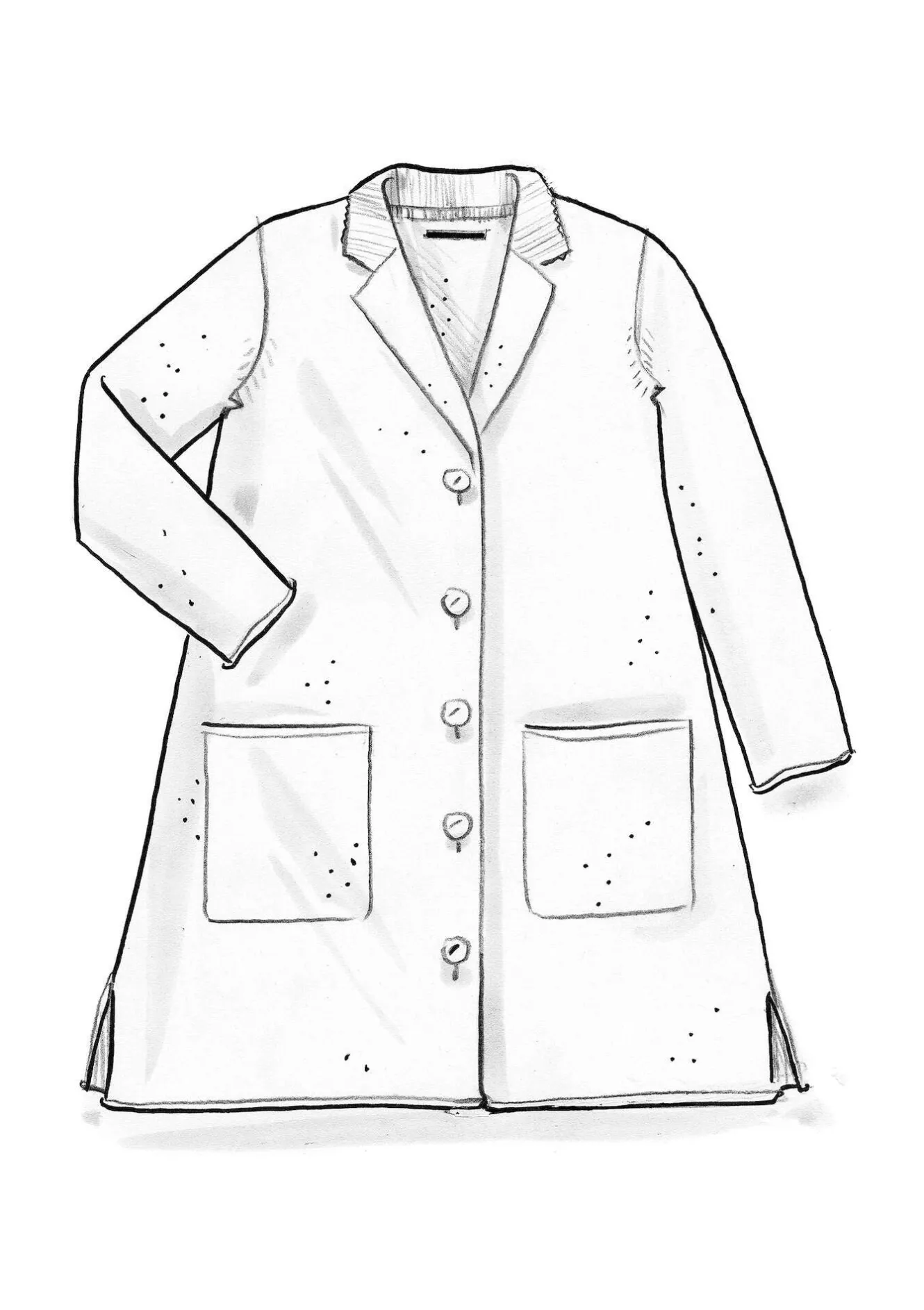 Gudrun Sjödén Gestrickter Blazer aus gefilzter Bio-Wolle