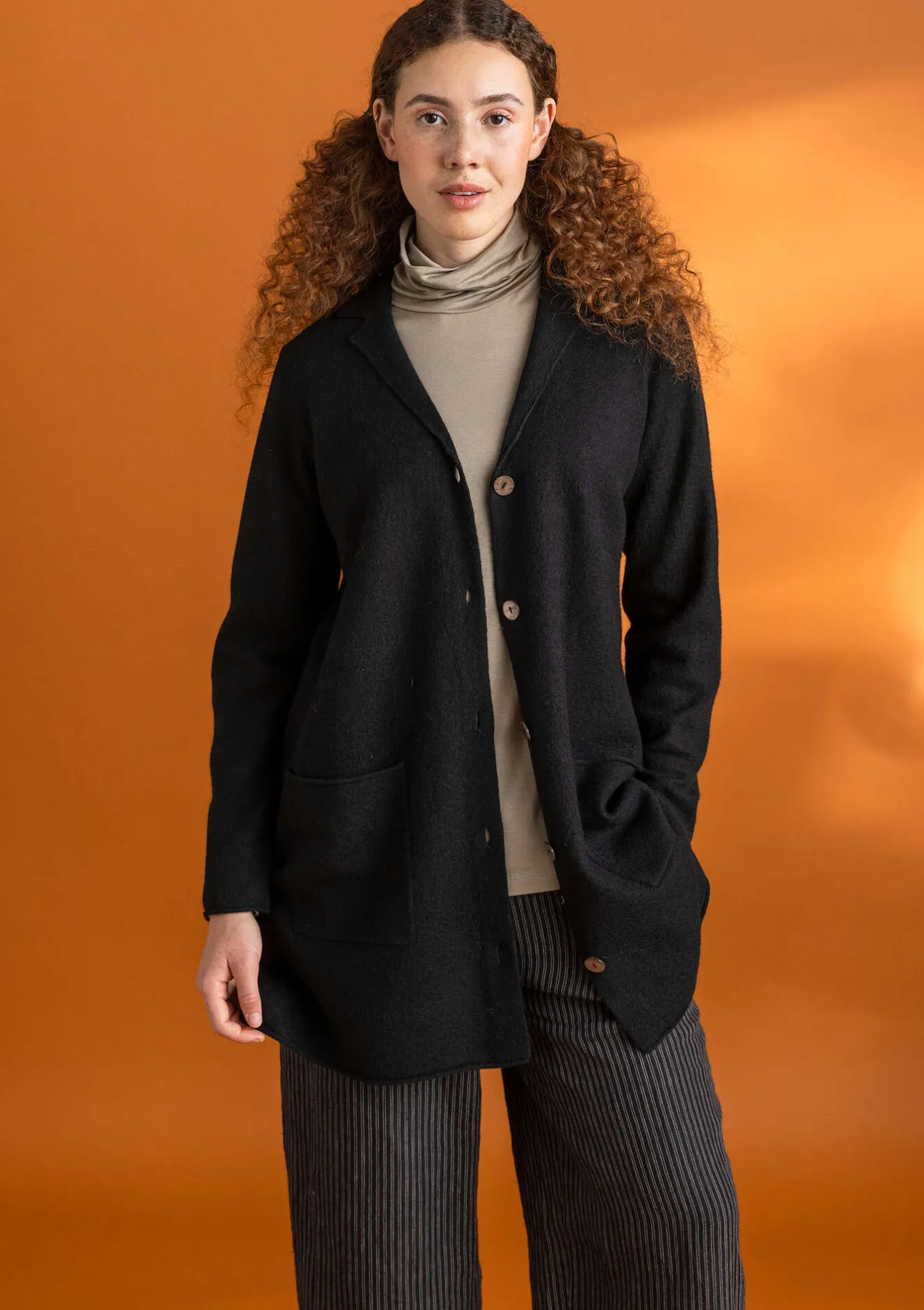 Gudrun Sjödén Gestrickter Blazer aus gefilzter Bio-Wolle