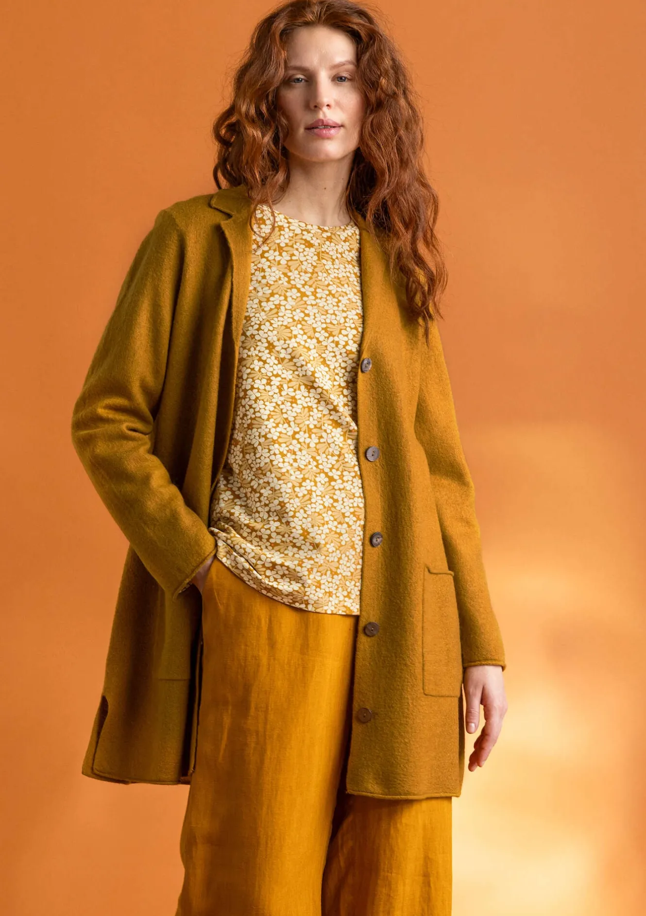 Gudrun Sjödén Gestrickter Blazer aus gefilzter Bio-Wolle