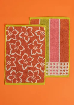 Gudrun Sjödén Gästehandtuch „Flow“ aus Bio-Baumwolle (2er-Pack)