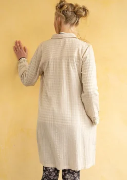 Gudrun Sjödén Hemdblusenkleid „Värmland“ aus Bio-Baumwollgewebe
