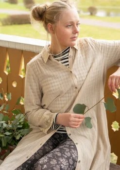 Gudrun Sjödén Hemdblusenkleid „Värmland“ aus Bio-Baumwollgewebe