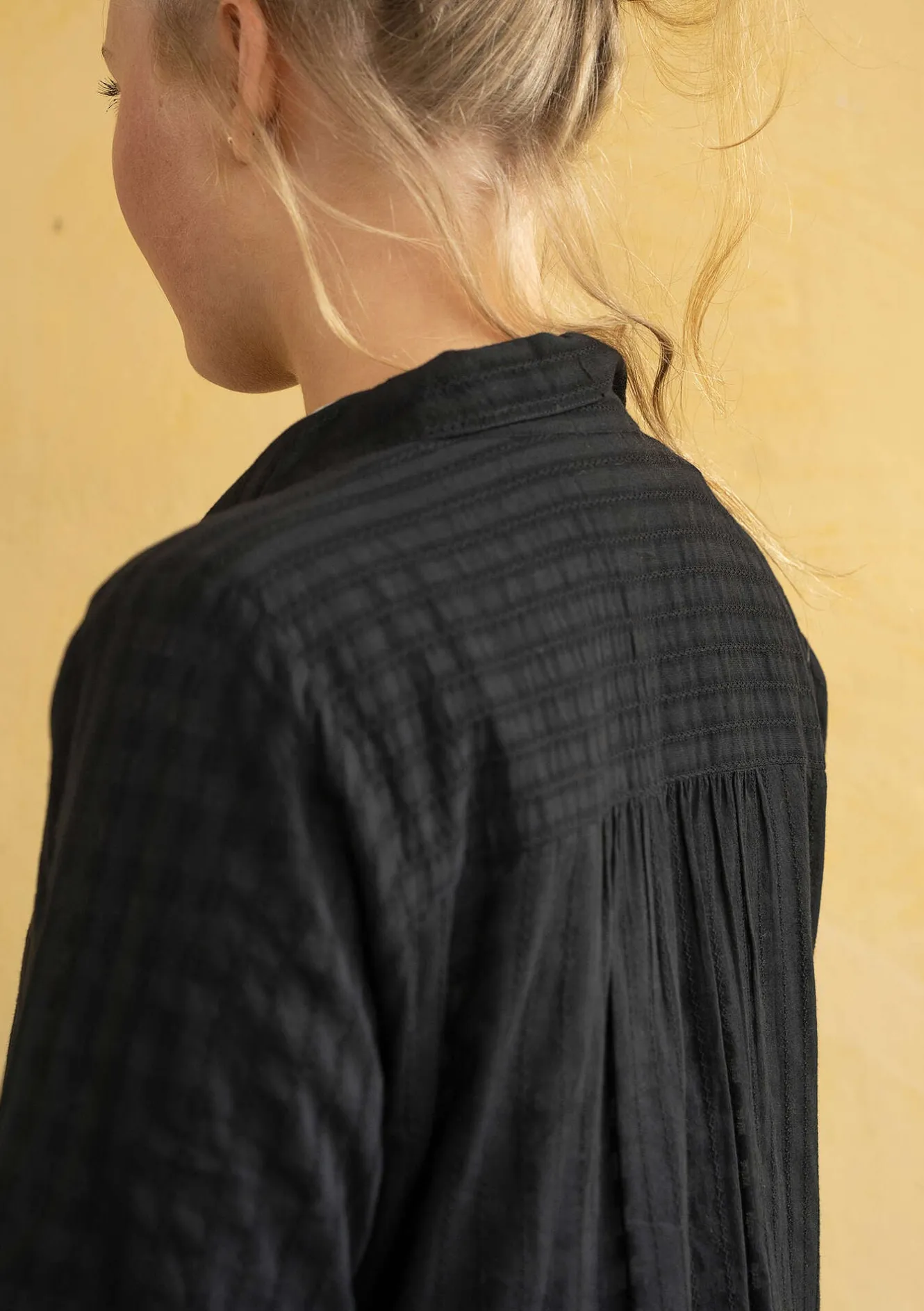 Gudrun Sjödén Hemdblusenkleid „Värmland“ aus Bio-Baumwollgewebe