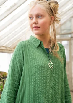 Gudrun Sjödén Hemdblusenkleid „Värmland“ aus Bio-Baumwollgewebe