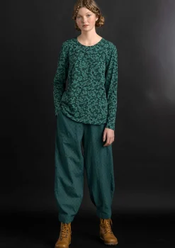 Gudrun Sjödén Hose aus Bio-Baumwolldobby