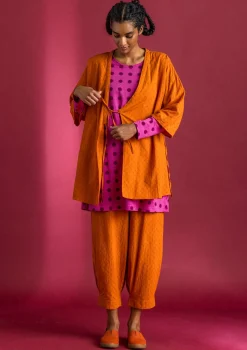 Gudrun Sjödén Hose aus Bio-Baumwolldobby