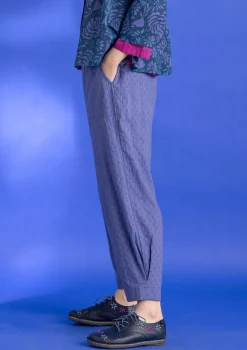 Gudrun Sjödén Hose aus Bio-Baumwolldobby