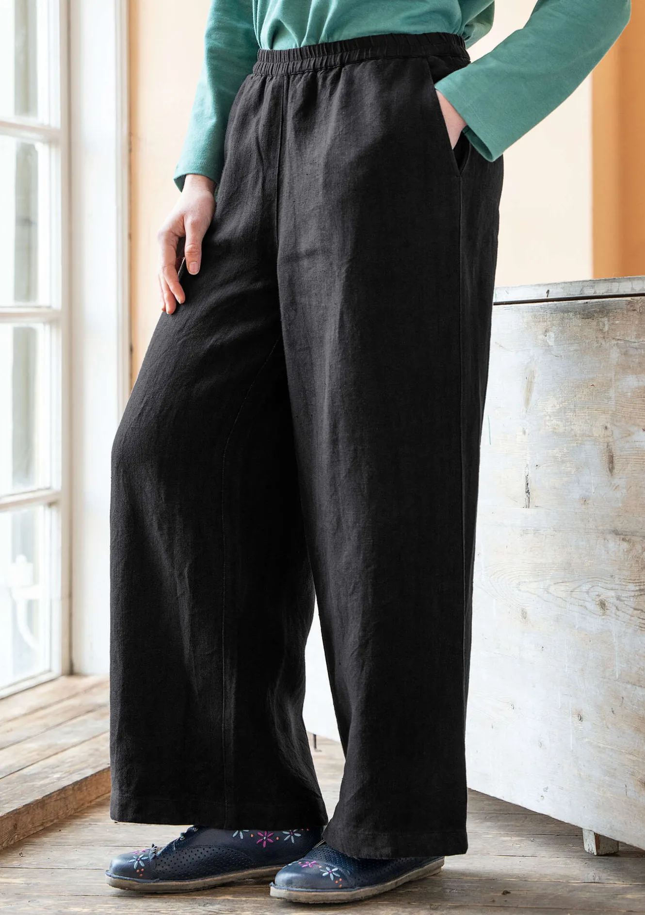 Gudrun Sjödén Hose aus Leinengewebe