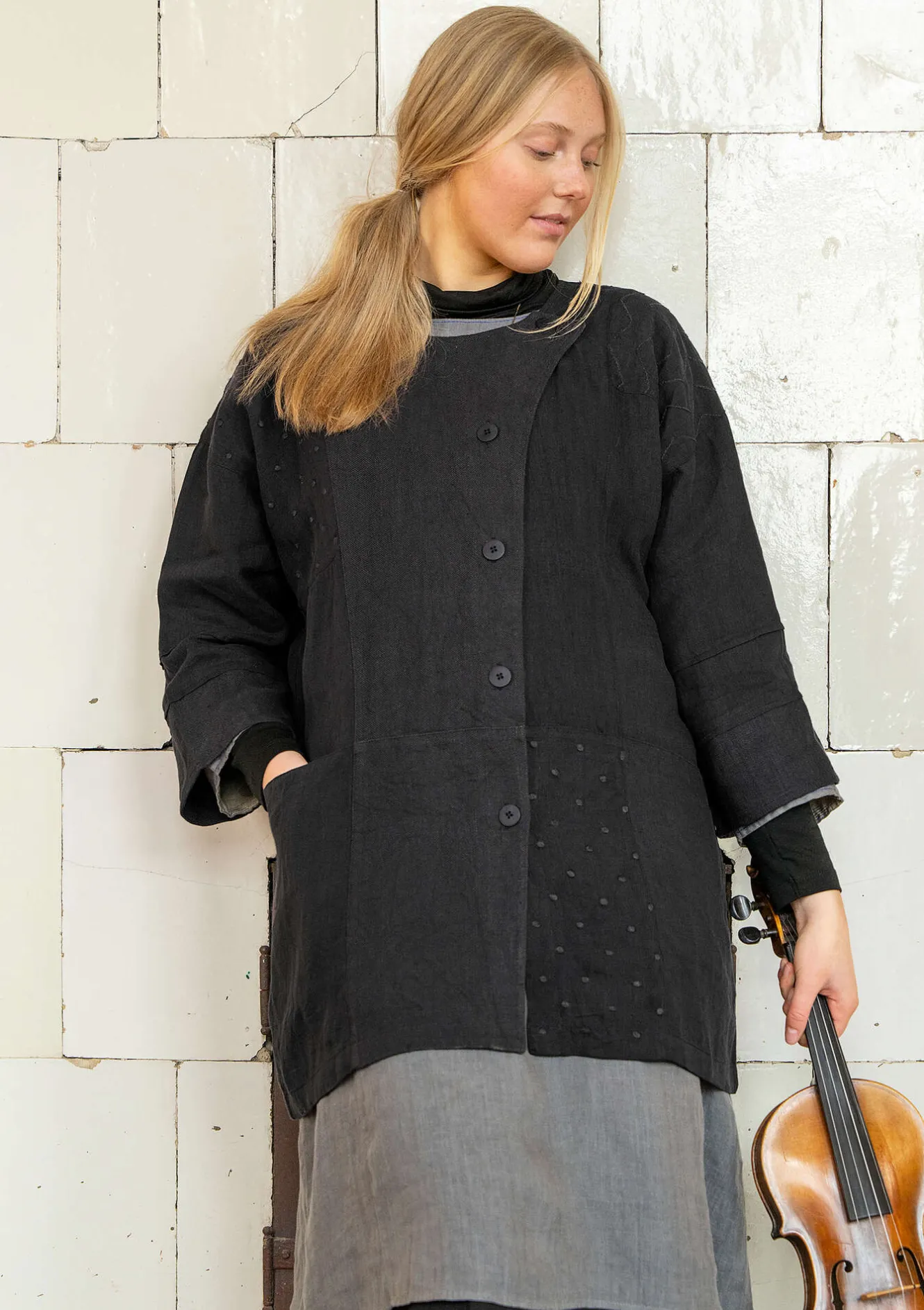 Gudrun Sjödén Jacke „Andante“ aus Leinen