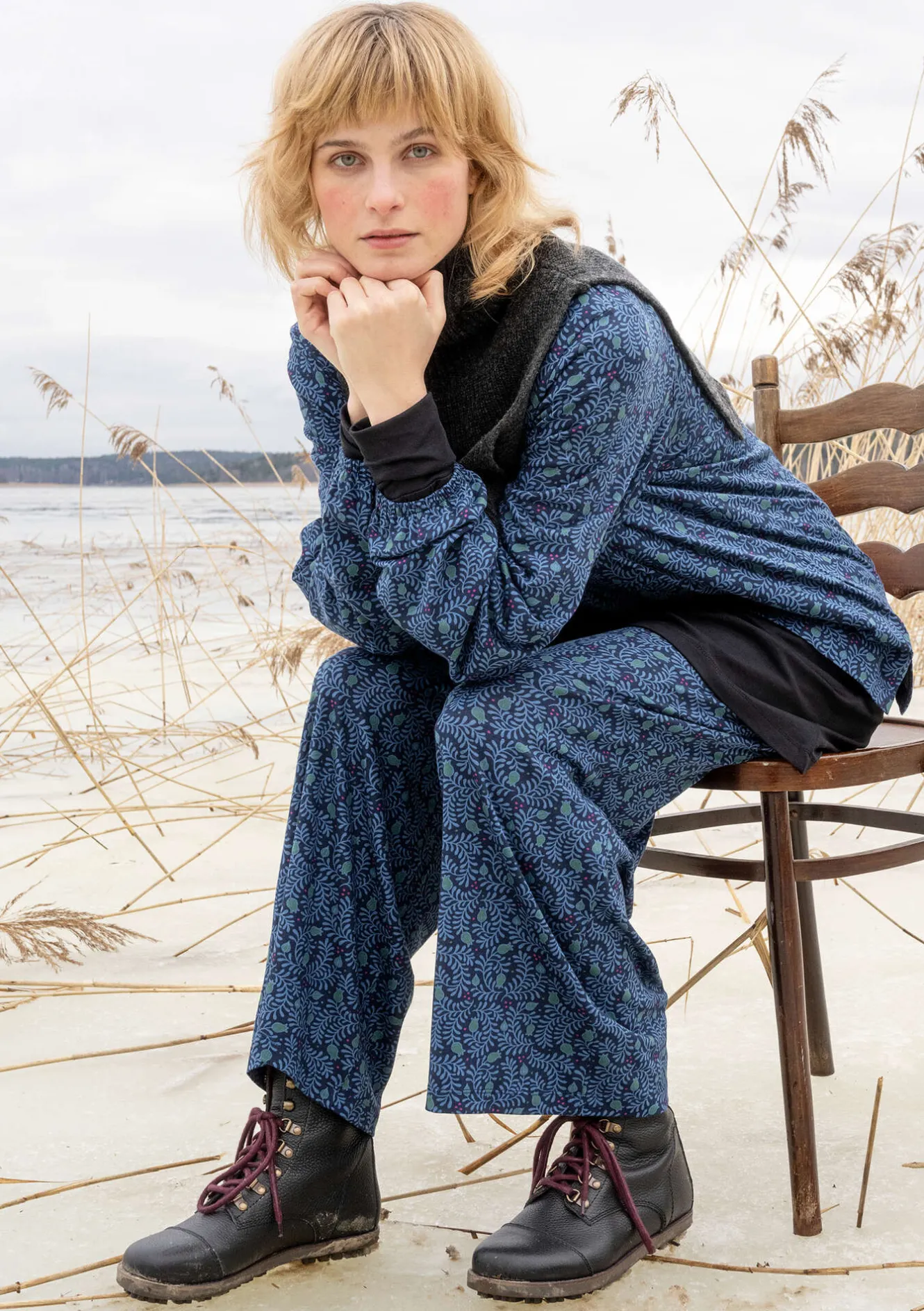Gudrun Sjödén Jerseyhose „Aurora“ aus Bio-Baumwolle/Modal/Elasthan