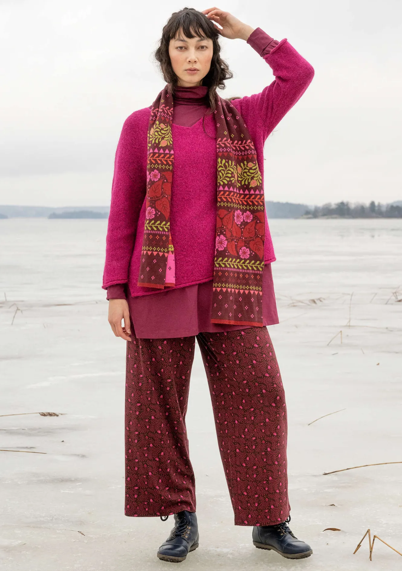 Gudrun Sjödén Jerseyhose „Aurora“ aus Bio-Baumwolle/Modal/Elasthan