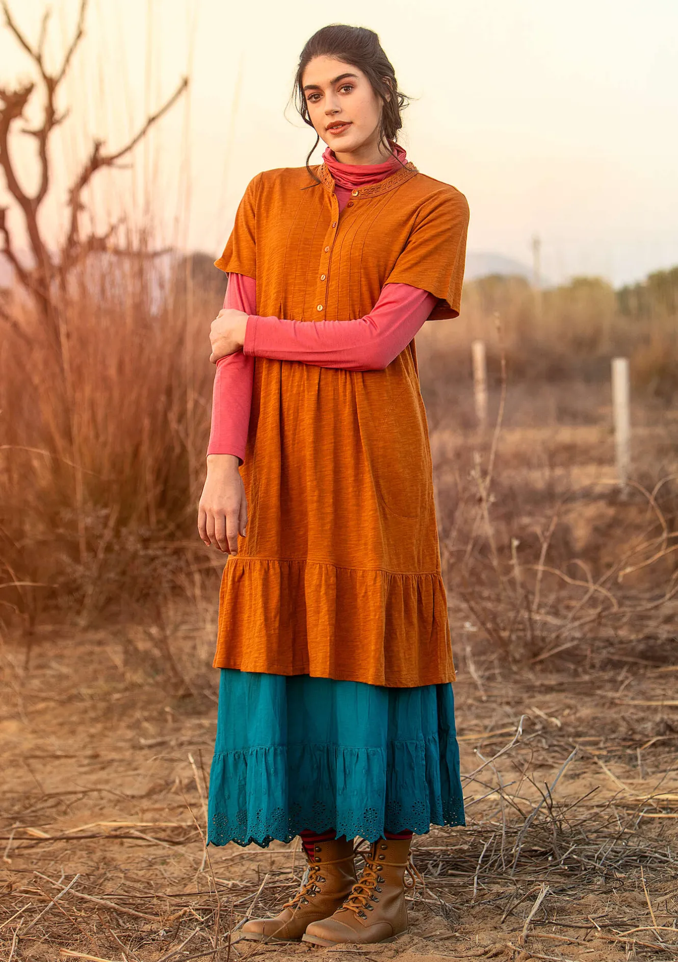 Gudrun Sjödén Jerseykleid aus Bio-Baumwolle