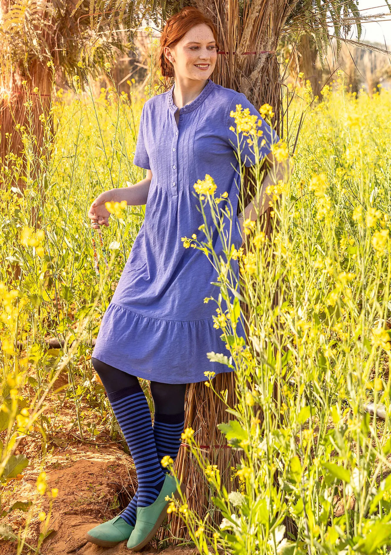 Gudrun Sjödén Jerseykleid aus Bio-Baumwolle