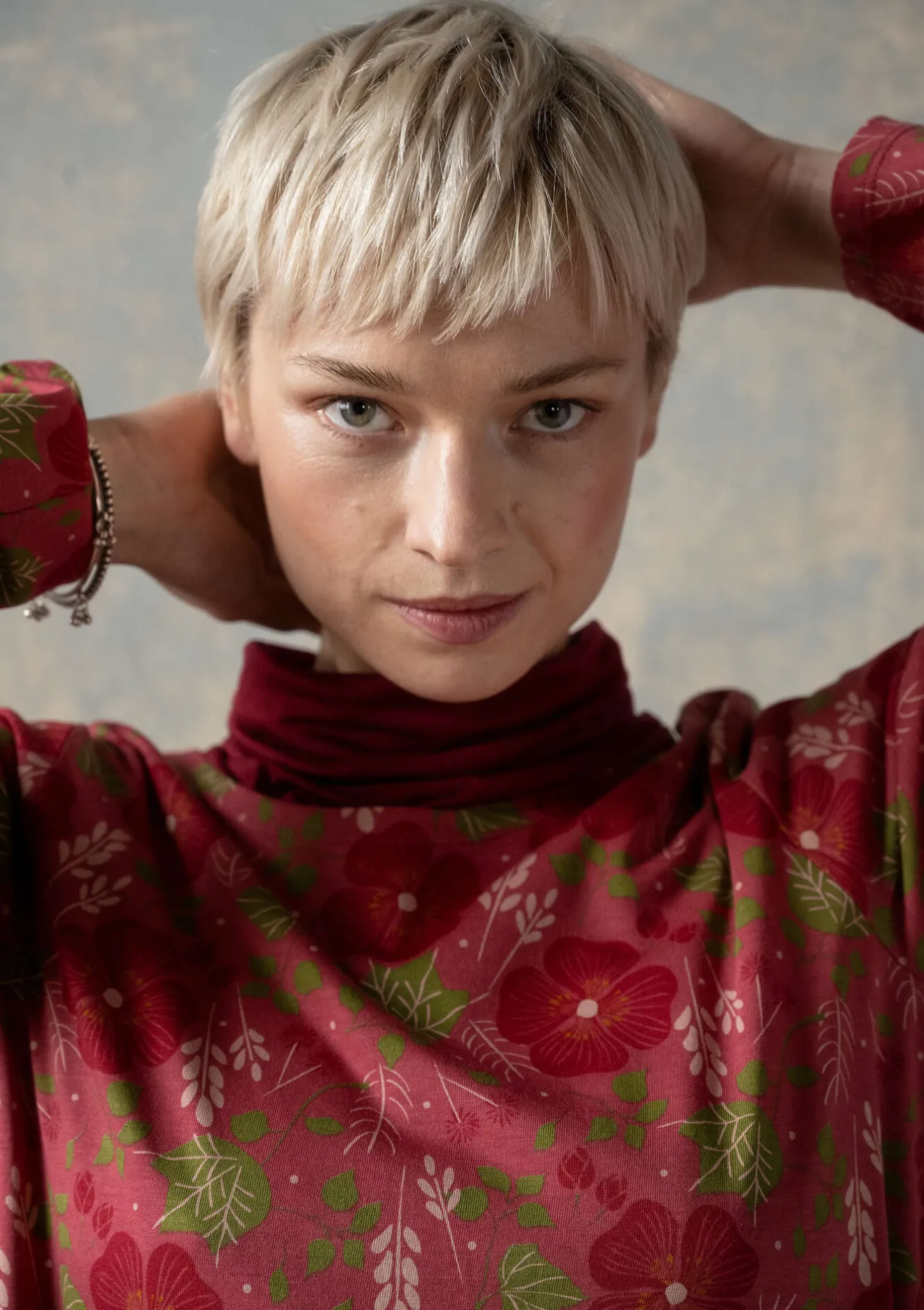 Gudrun Sjödén Jerseykleid „Höstanemone“ aus Bio-Baumwolle/Modal
