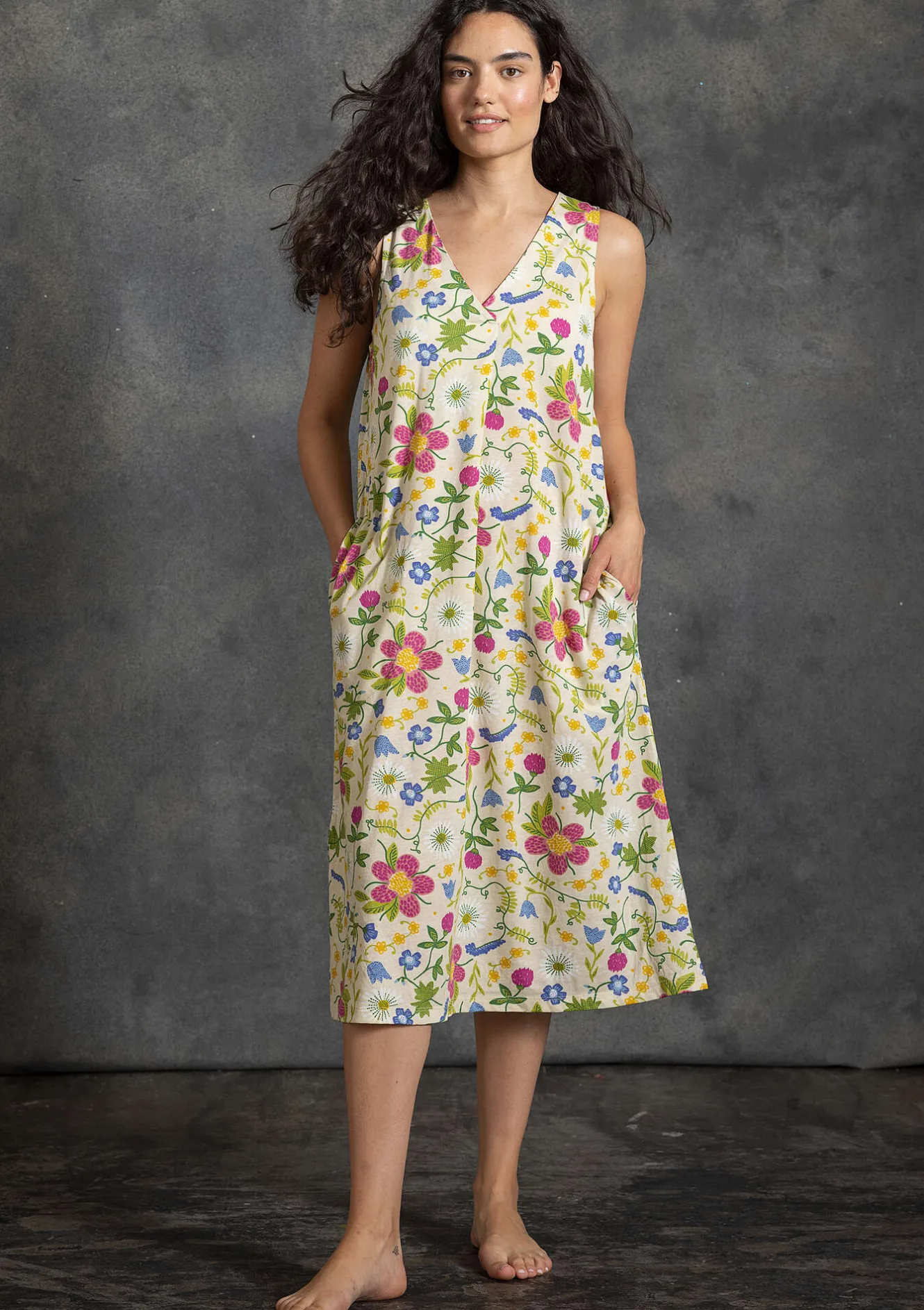 Gudrun Sjödén Jerseykleid „Midsommarsol“ aus Bio-Baumwolle