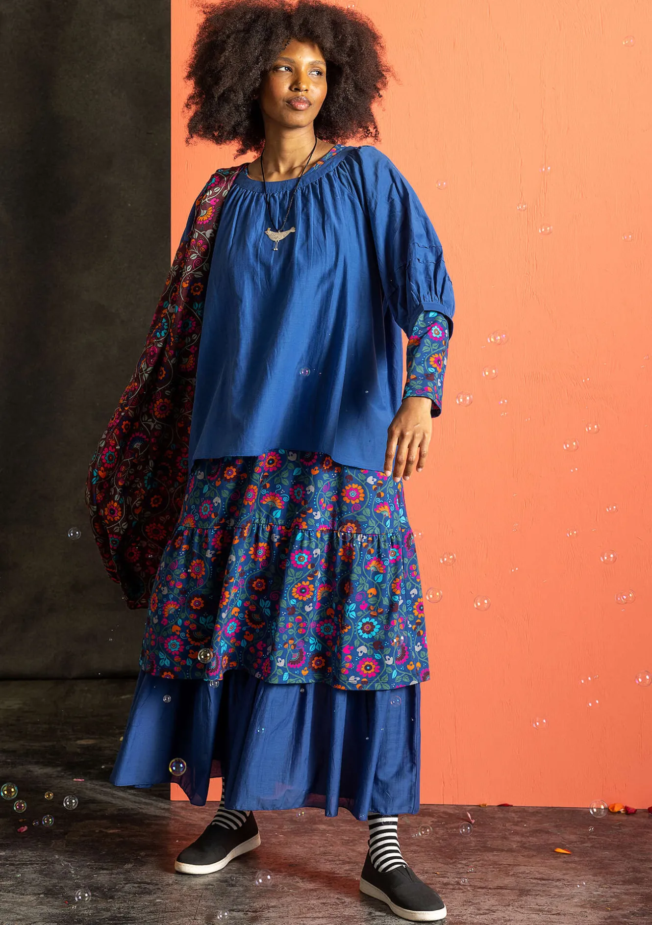 Gudrun Sjödén Jerseykleid „Rupangi“ aus Bio-Baumwolle