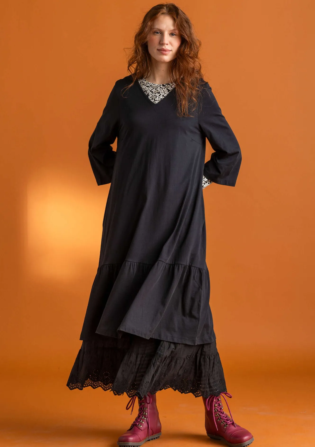 Gudrun Sjödén Jerseykleid „Tyra“ aus Bio-Baumwolle/Modal