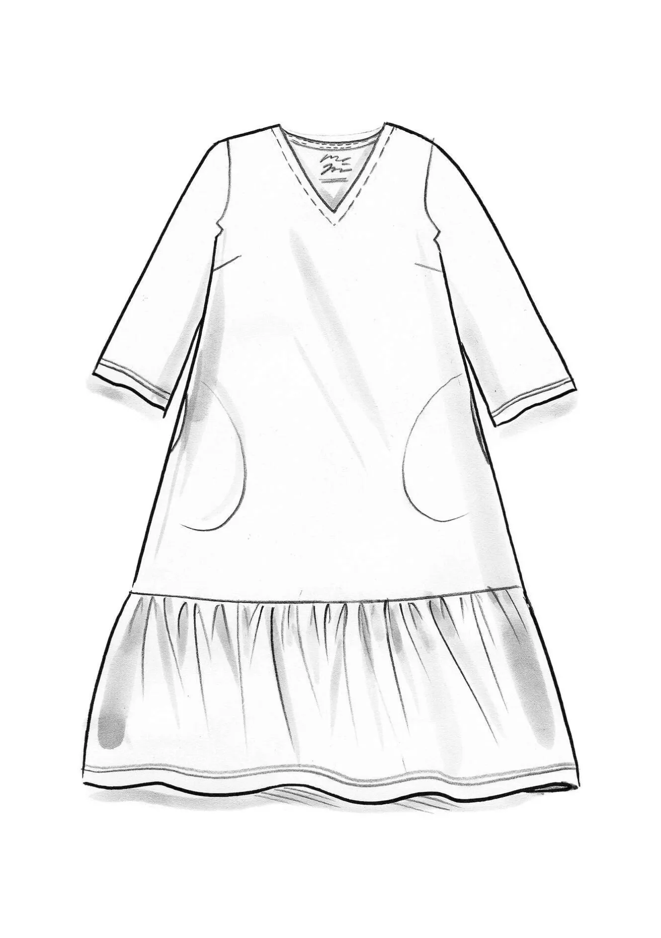 Gudrun Sjödén Jerseykleid „Tyra“ aus Bio-Baumwolle/Modal