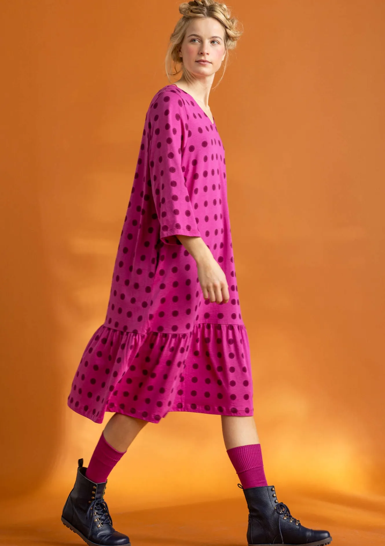 Gudrun Sjödén Jerseykleid „Tyra“ aus Bio-Baumwolle/Modal