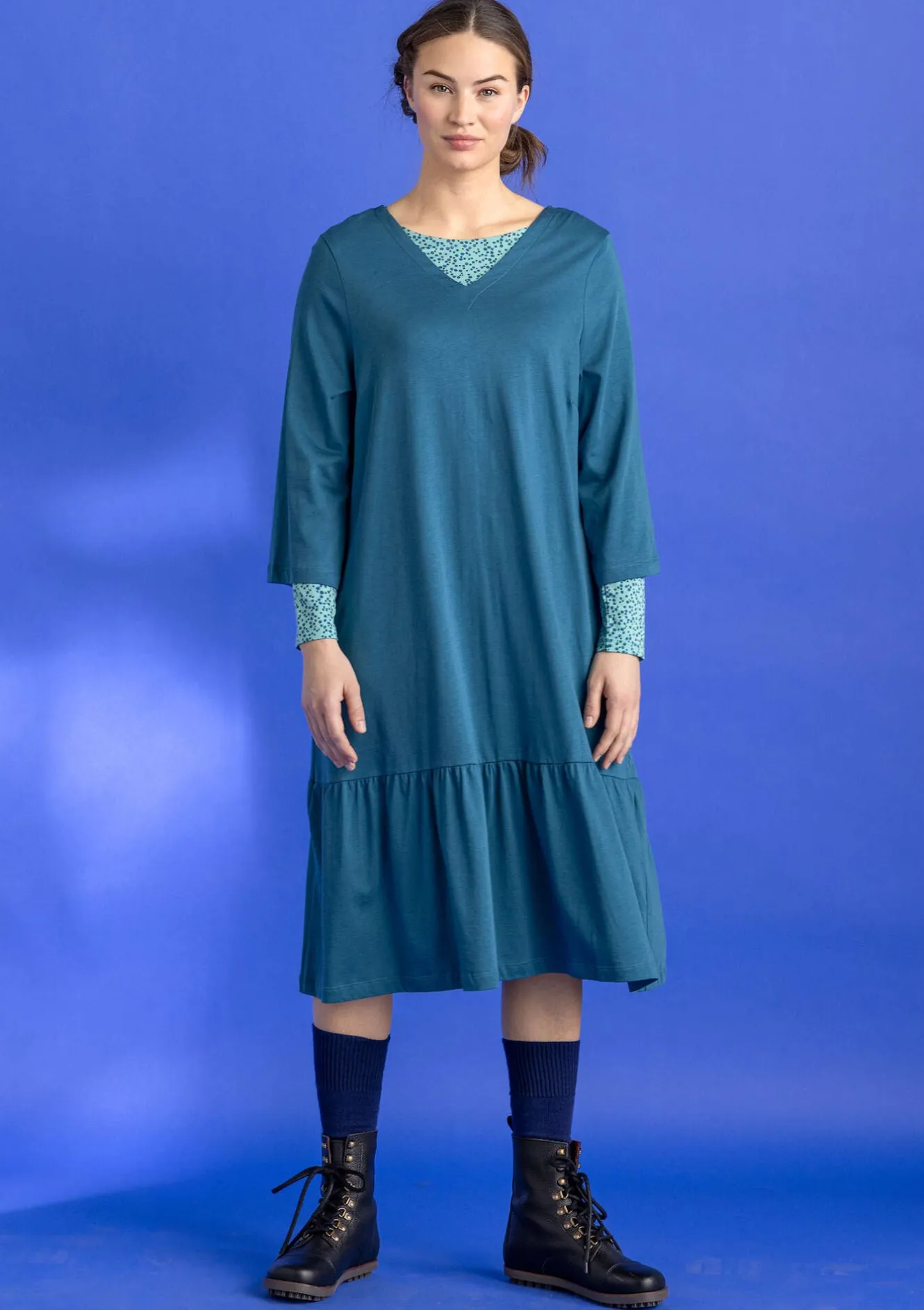 Gudrun Sjödén Jerseykleid „Tyra“ aus Bio-Baumwolle/Modal