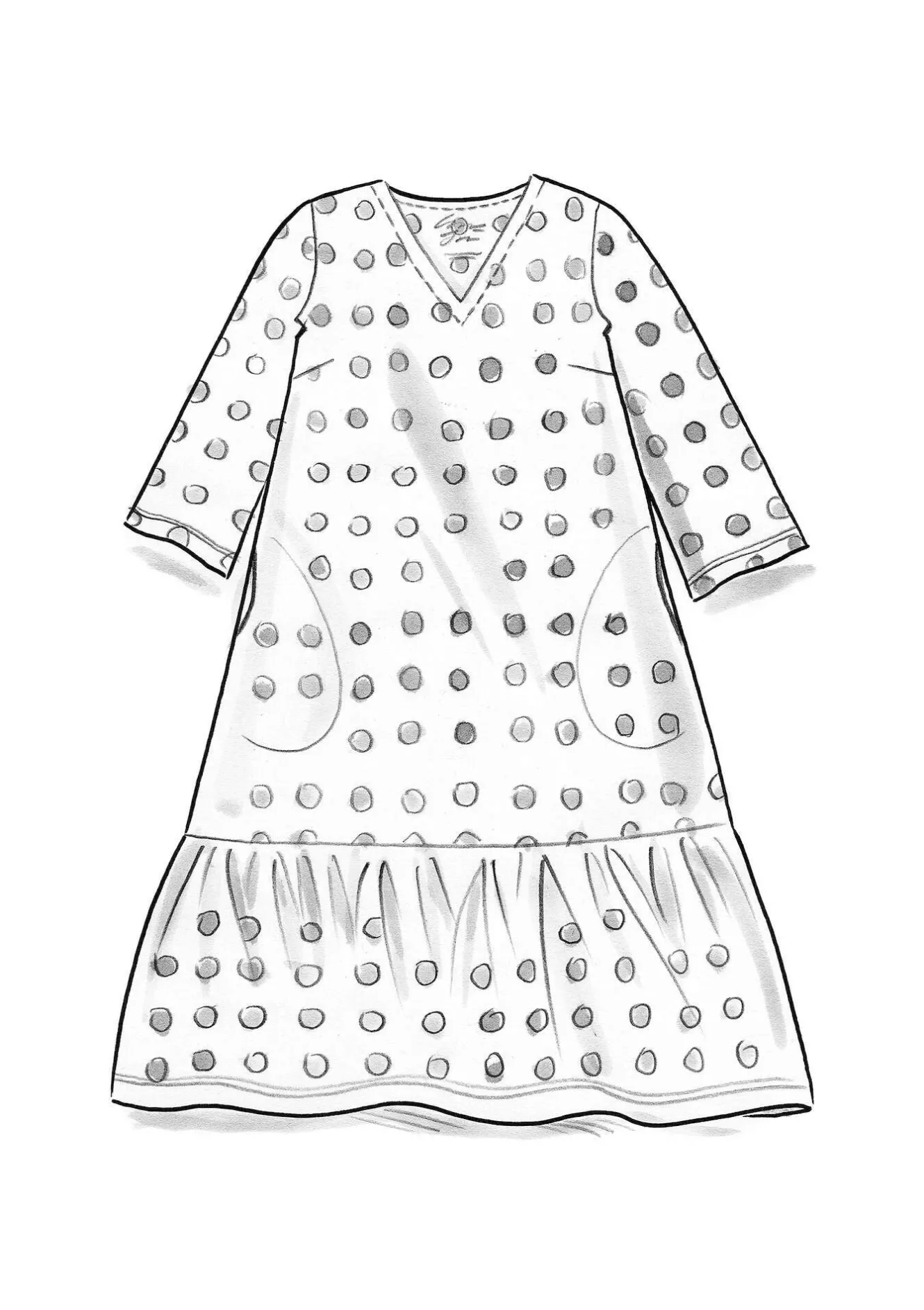 Gudrun Sjödén Jerseykleid „Tyra“ aus Bio-Baumwolle/Modal