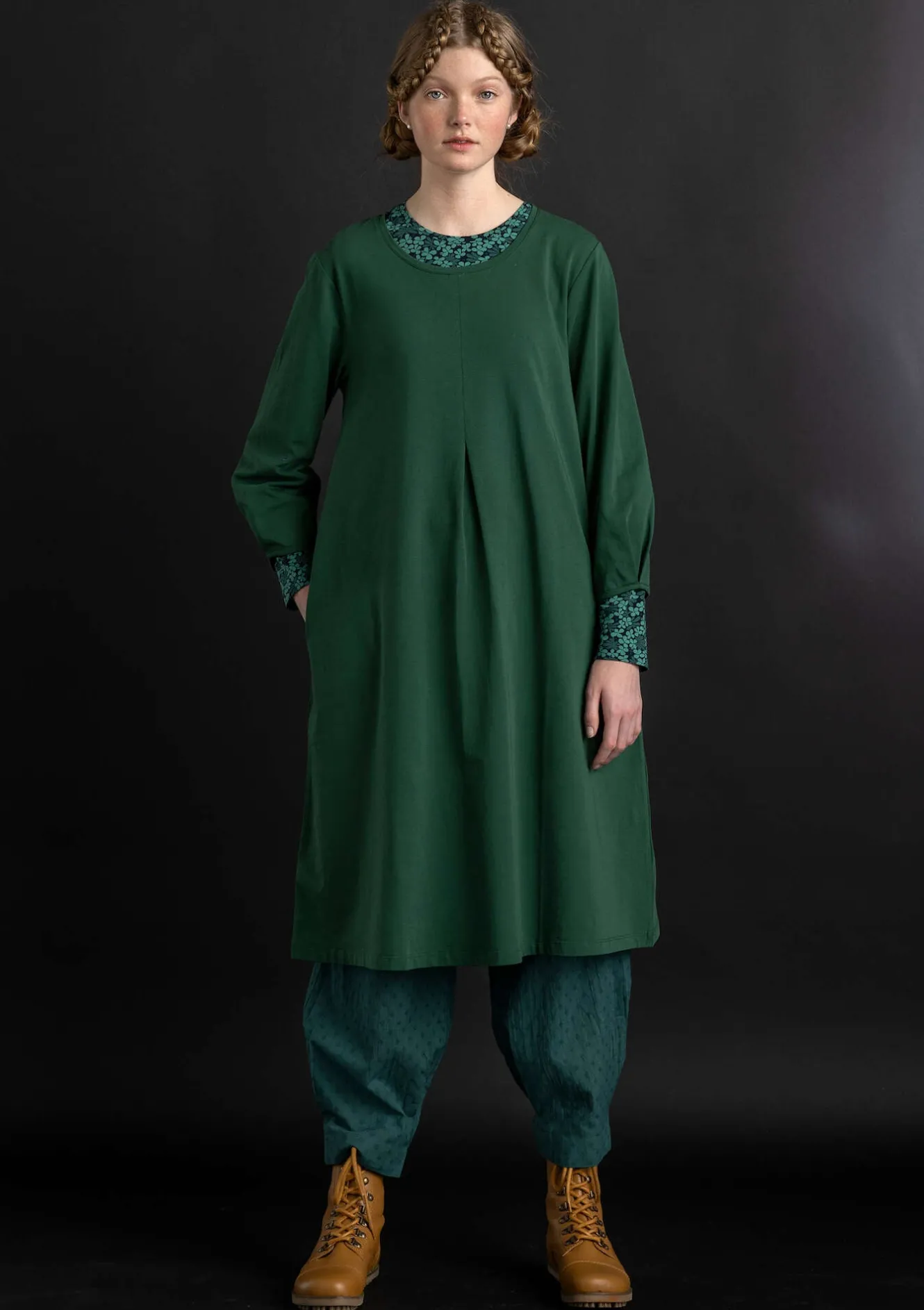 Gudrun Sjödén Jerseykleid „Ylva“ aus Bio-Baumwolle/Elasthan