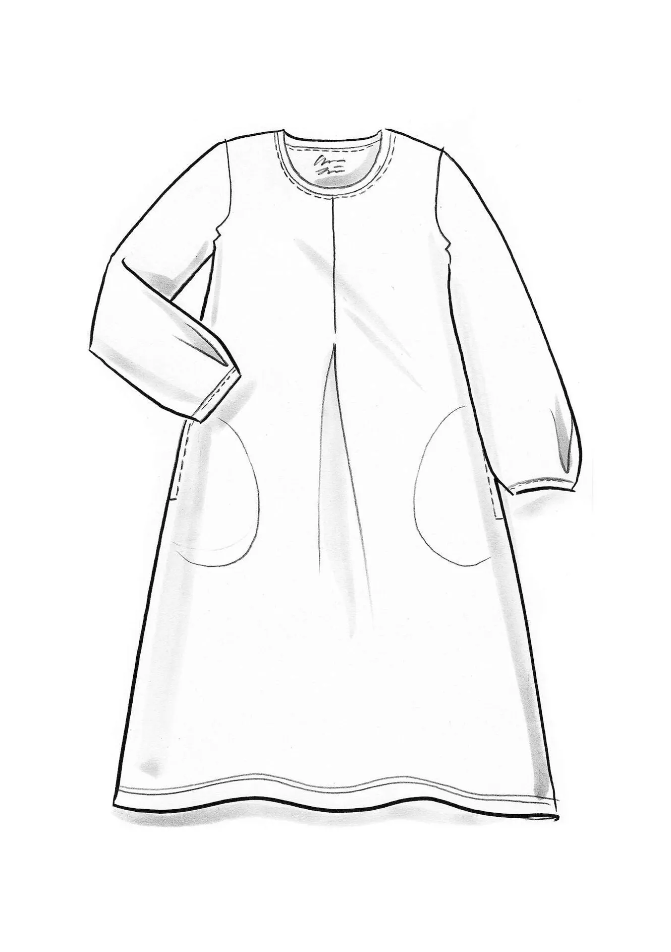 Gudrun Sjödén Jerseykleid „Ylva“ aus Bio-Baumwolle/Elasthan