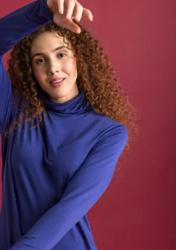 Gudrun Sjödén Jersey-Rollkragenshirt aus Lyocell/Elasthan