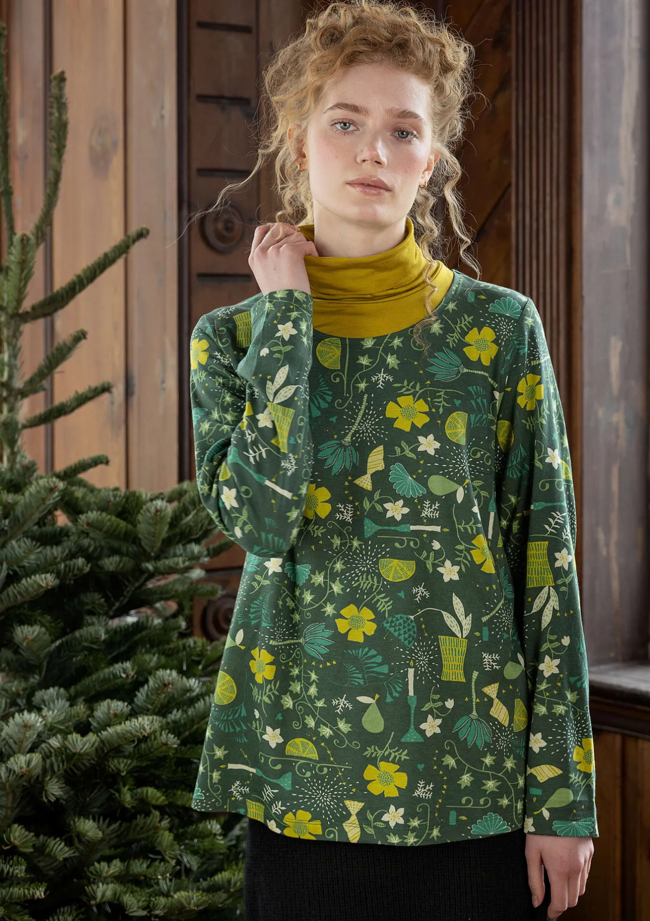 Gudrun Sjödén Jerseyshirt „Fyrverkeri“ aus Bio-Baumwolle/Modal
