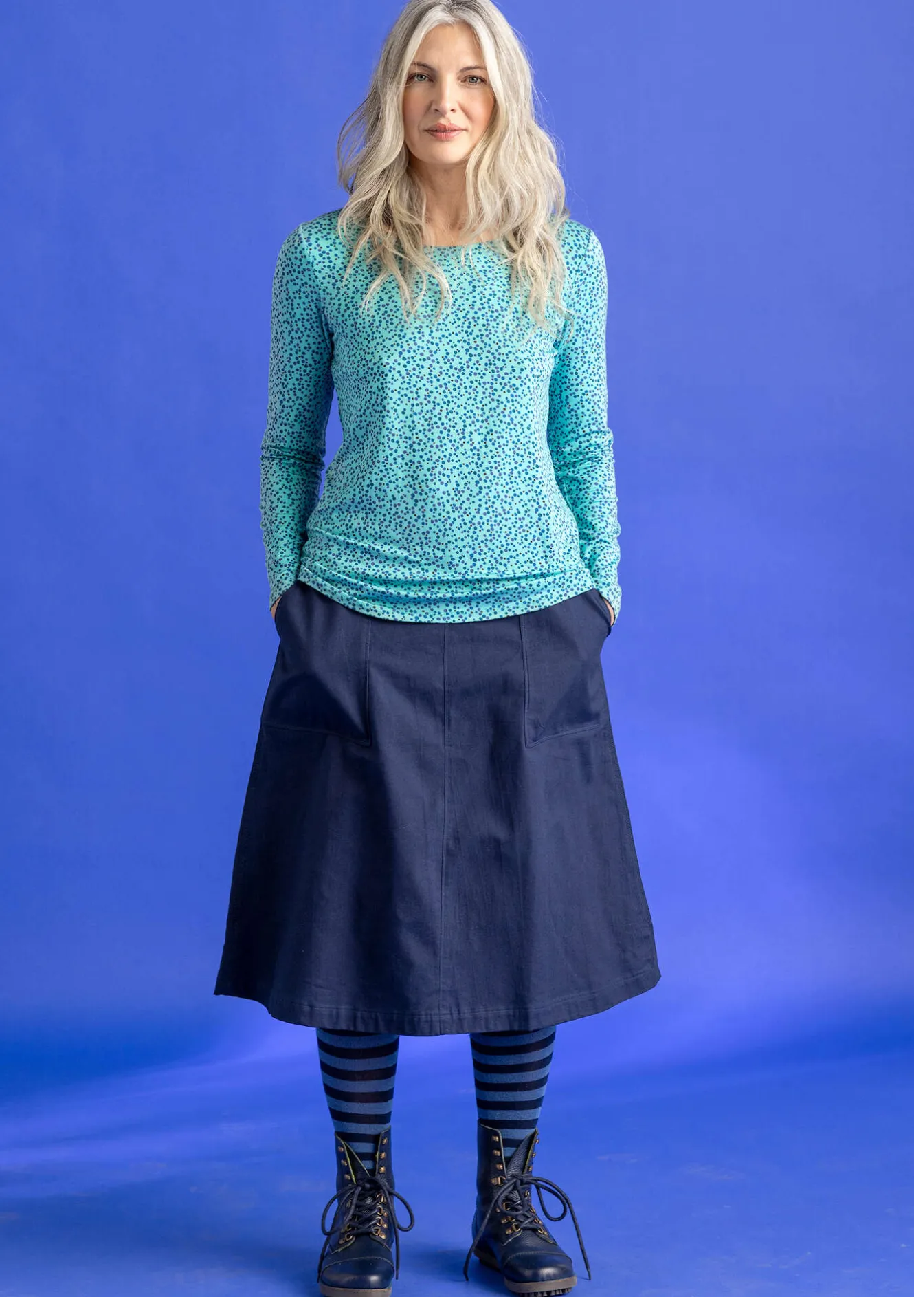 Gudrun Sjödén Jerseyshirt „Helga“ aus Lyocell/Elasthan