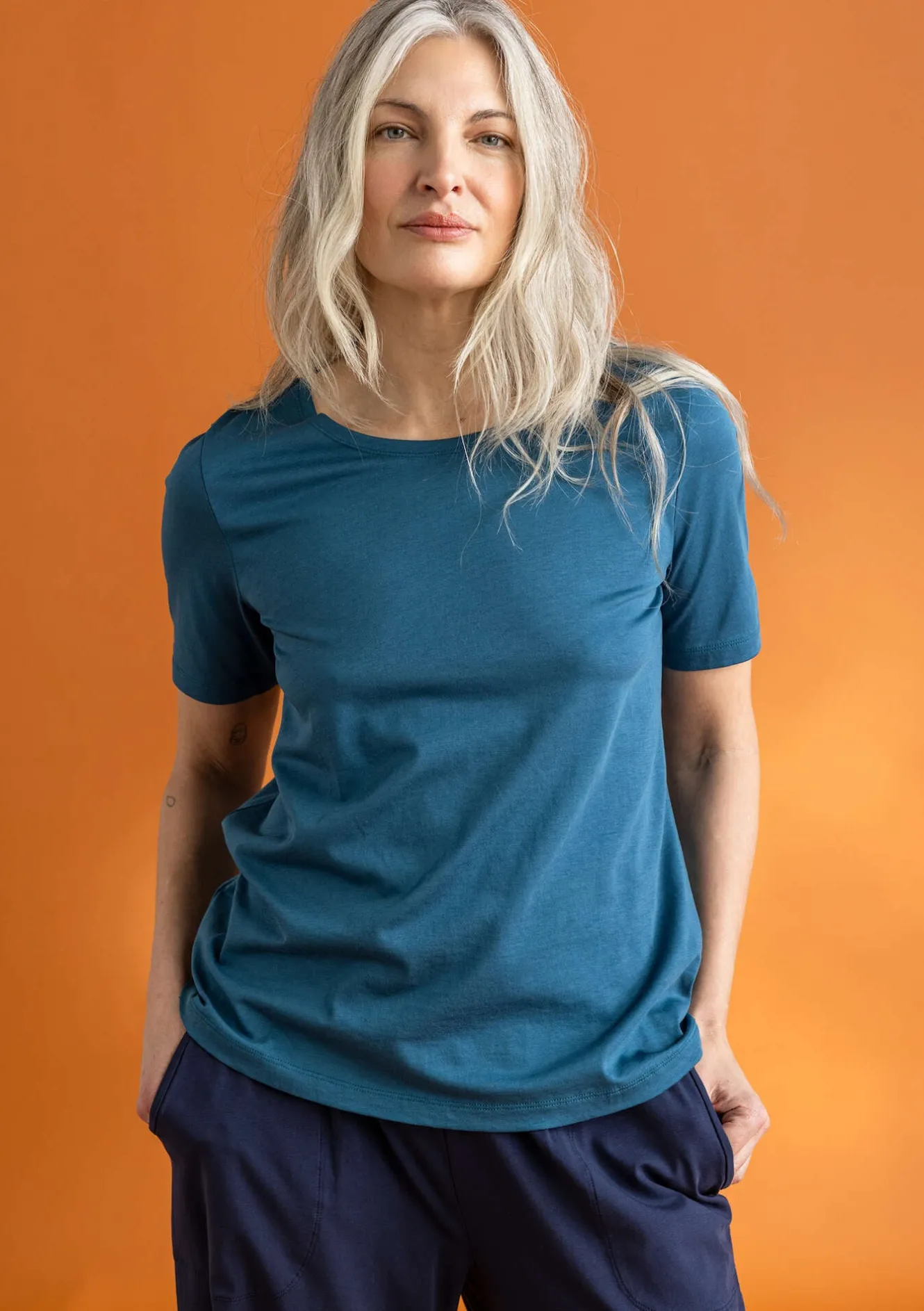 Gudrun Sjödén Jerseyshirt „Tyra“ aus Bio-Baumwolle/Modal
