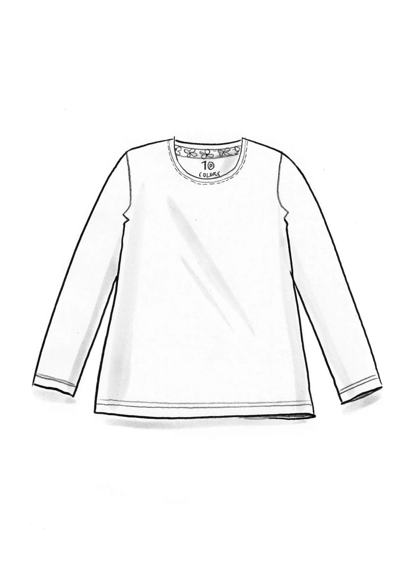 Gudrun Sjödén Jerseyshirt „Ylva“ aus Bio-Baumwolle/Elasthan