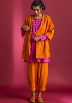 Gudrun Sjödén Kimono aus Bio-Baumwolldobby