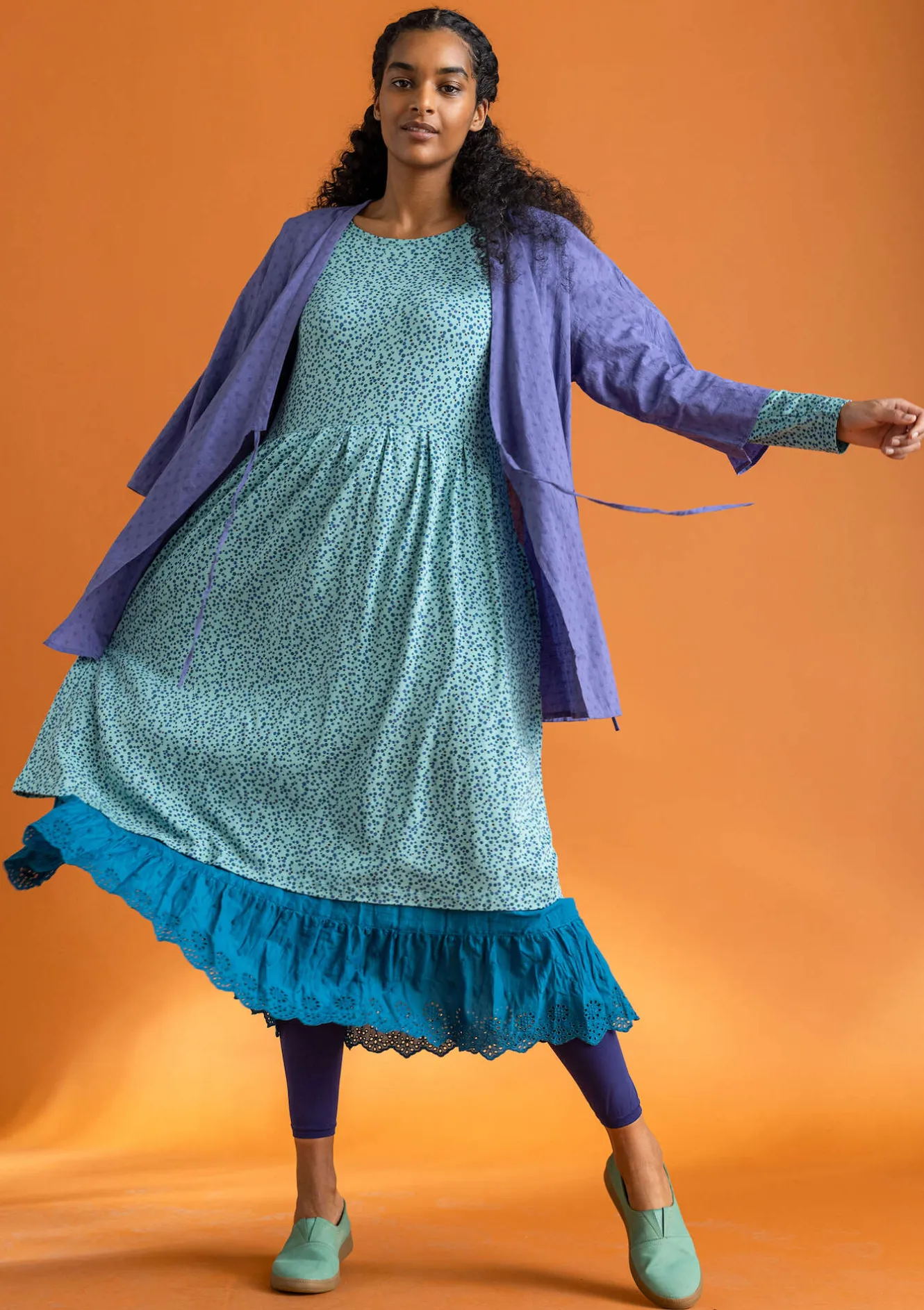 Gudrun Sjödén Kimono aus Bio-Baumwolldobby