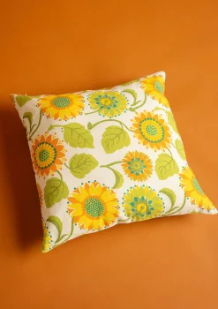 Gudrun Sjödén Kissenhülle „Sunflower“ aus Bio-Baumwolle/Leinen
