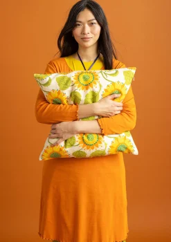Gudrun Sjödén Kissenhülle „Sunflower“ aus Bio-Baumwolle/Leinen