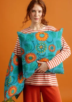Gudrun Sjödén Kissenhülle „Sunflower“ aus Bio-Baumwolle/Leinen
