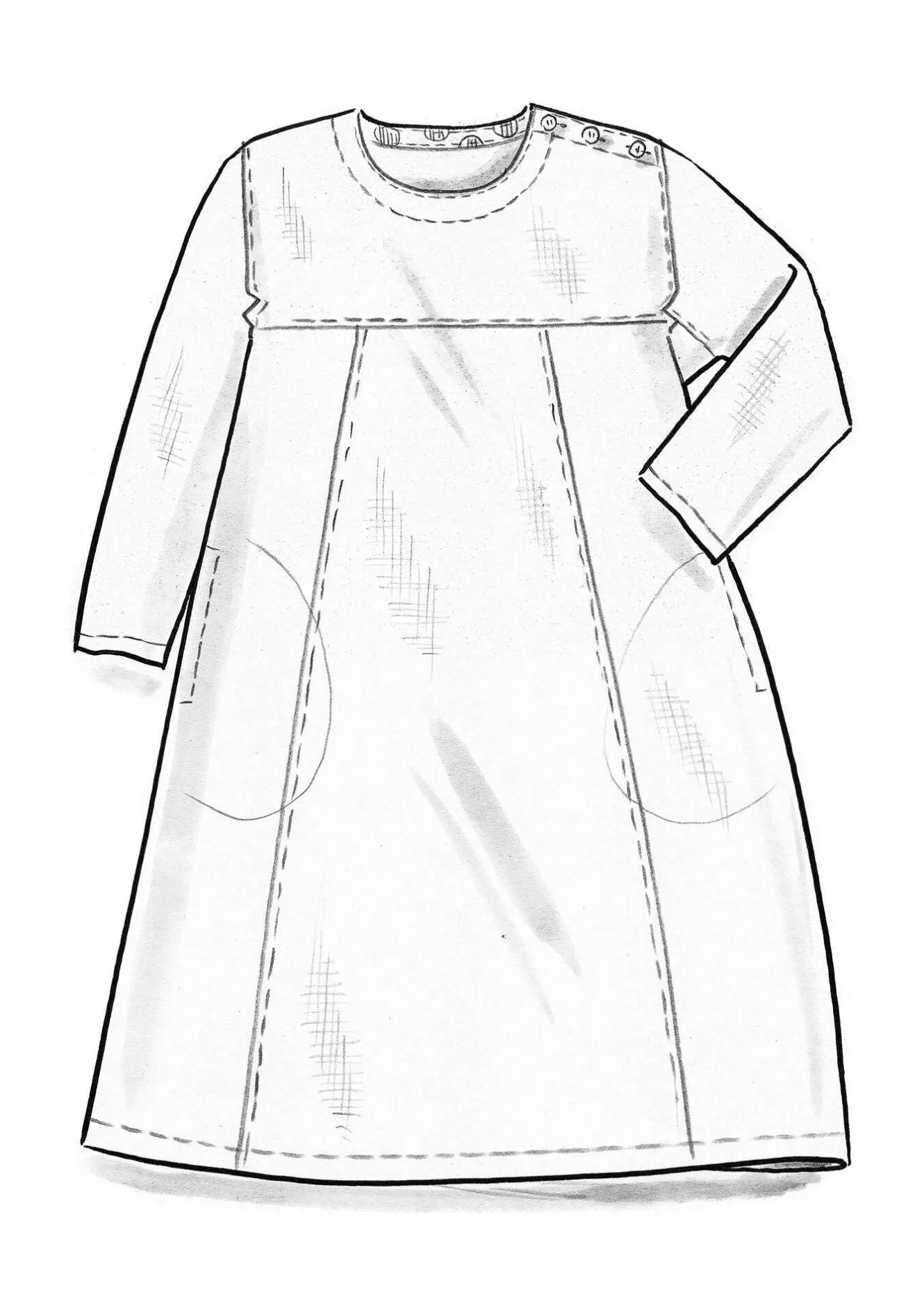 Gudrun Sjödén Kleid aus Leinengewebe