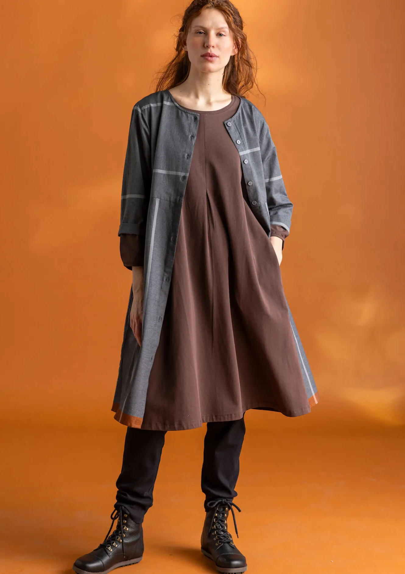 Gudrun Sjödén Kleid „Ava” aus Bio-Baumwollgewebe