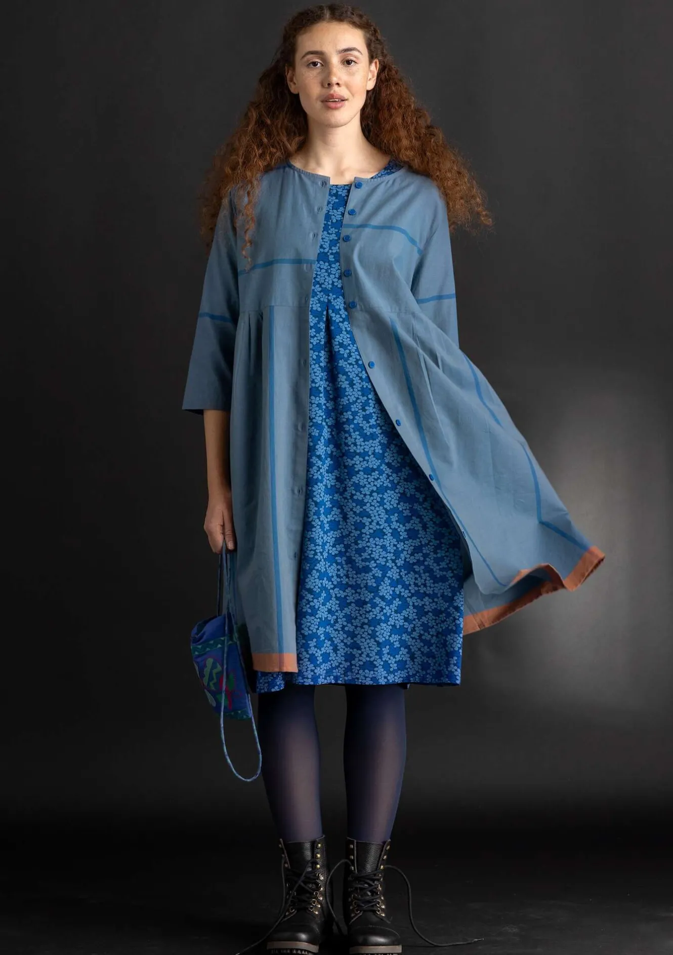 Gudrun Sjödén Kleid „Ava” aus Bio-Baumwollgewebe