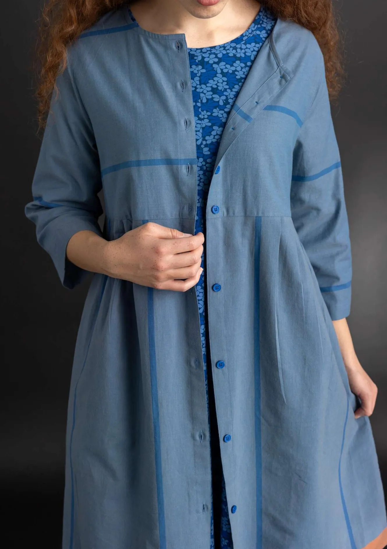 Gudrun Sjödén Kleid „Ava” aus Bio-Baumwollgewebe