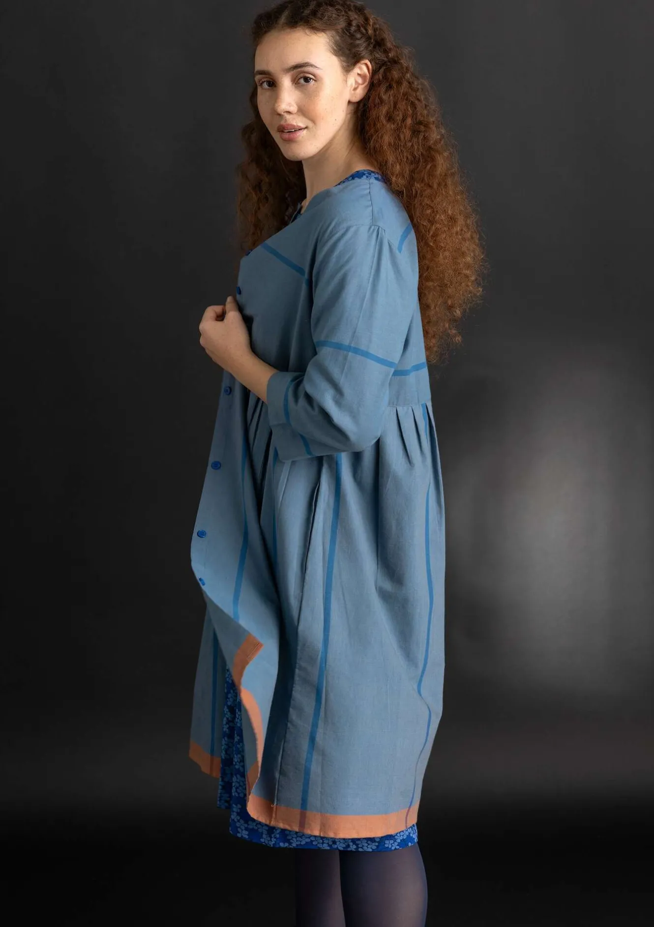 Gudrun Sjödén Kleid „Ava” aus Bio-Baumwollgewebe
