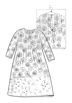 Gudrun Sjödén Kleid „Clay“ aus Bio-Baumwollgewebe