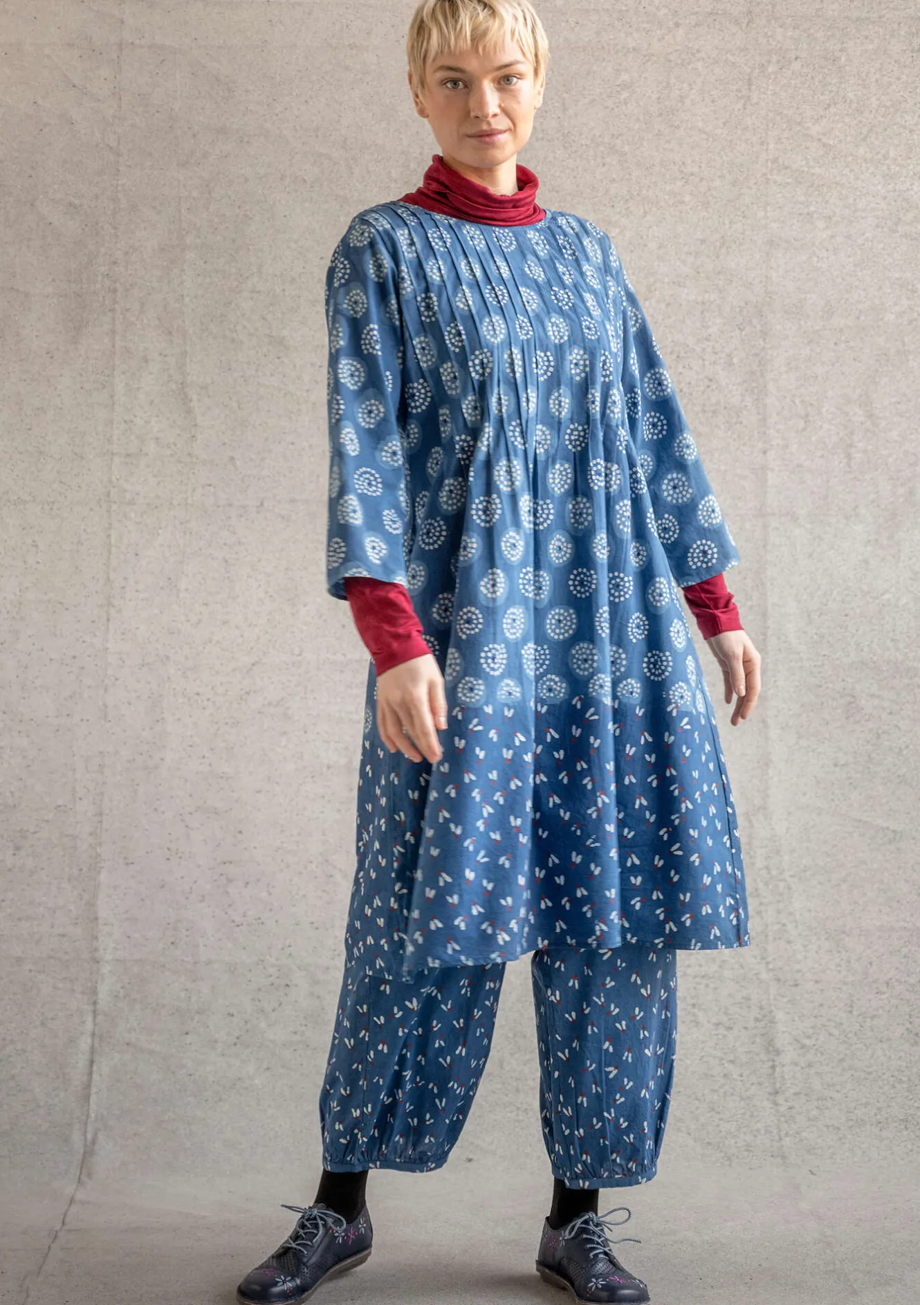 Gudrun Sjödén Kleid „Clay“ aus Bio-Baumwollgewebe